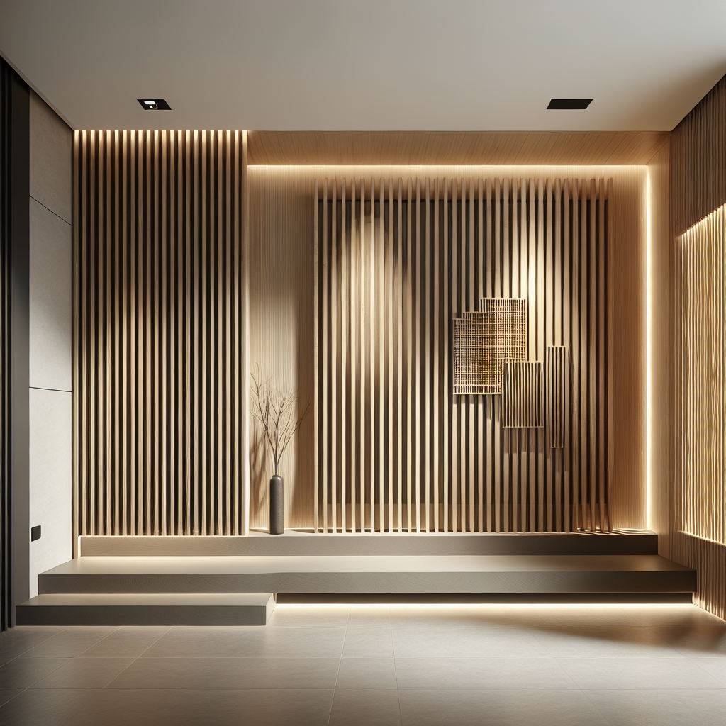 Dekoracyjny trend: panele lamelowe na ścianie – estetyka i funkcjonalność w jednym